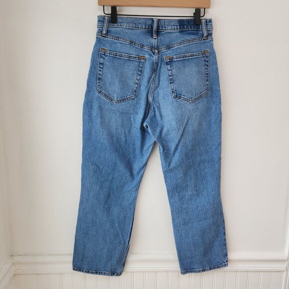 Abercrombie & Fitch Ankle Straight Ultra High Rise Jeans Light Wash Denim 29 - Picture 2 of 7